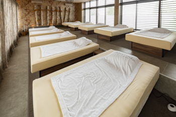 Rustruimte met waterbedden